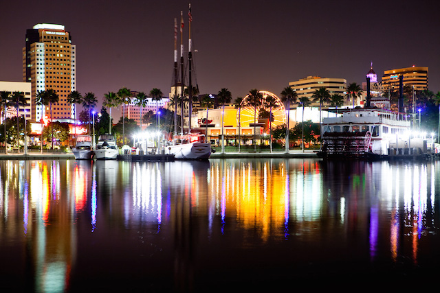 Downtown Long Beach, California - Rainbow Harbor