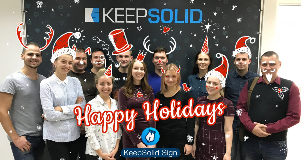 Happy holidays to you from the KeepSolid Sign team!