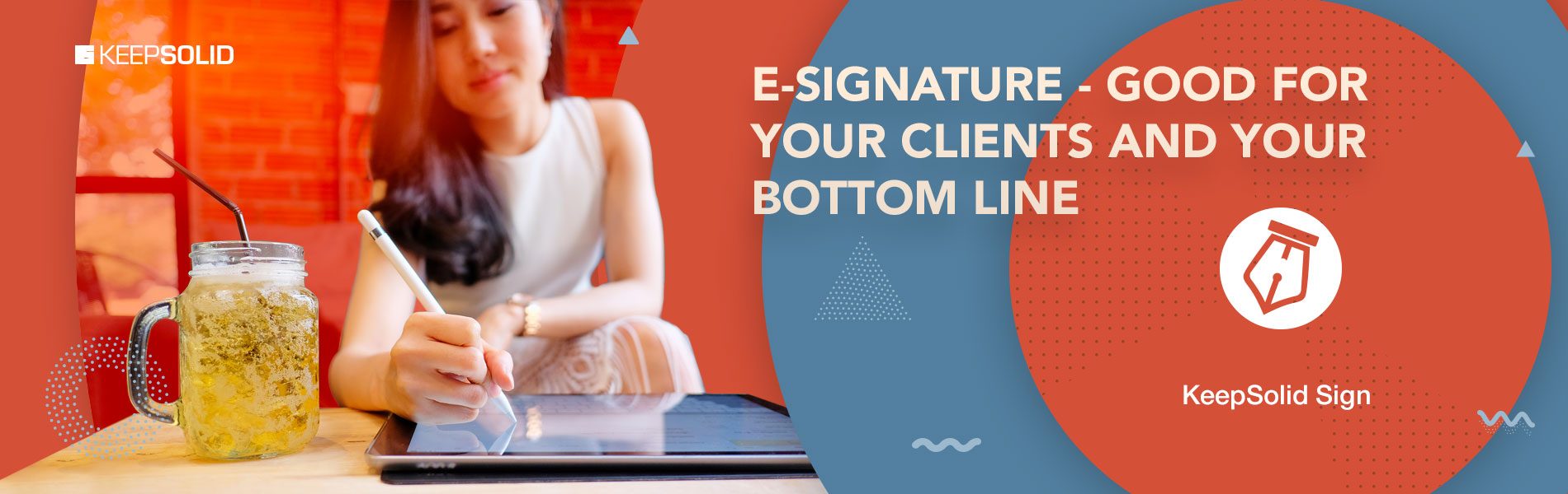 Business woman analyzing business graphs on digital tablet and utilizing electronic signature API
