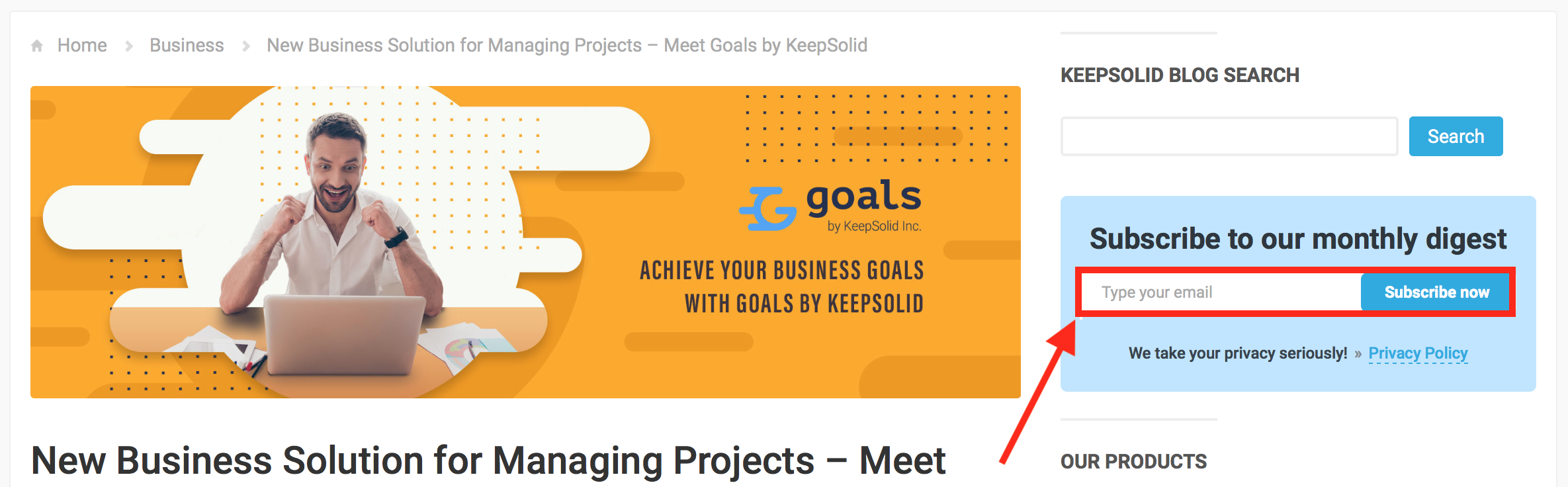 Subscribe to KeepSolid digest