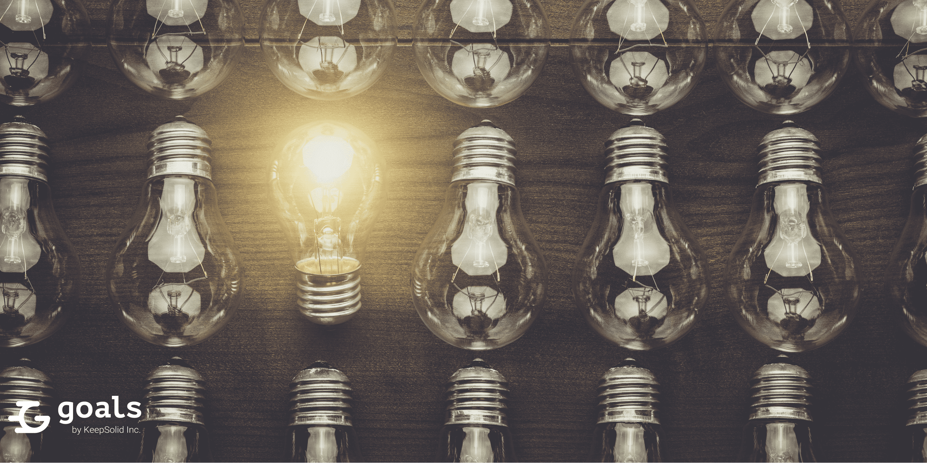 Glowing bulb symbolizing uniqueness concept and position aspect of Mintzberg’s 5 P’s strategy