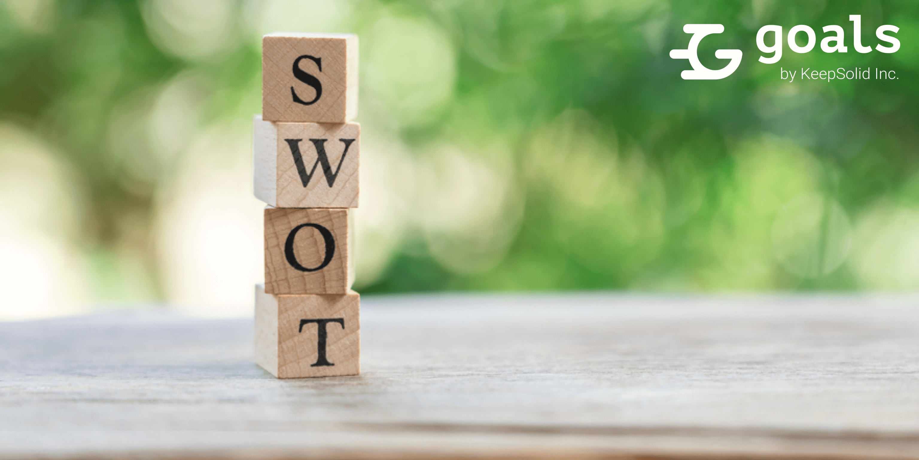 Wood word SWOT placed on wood table as background strategy concept and Business concept