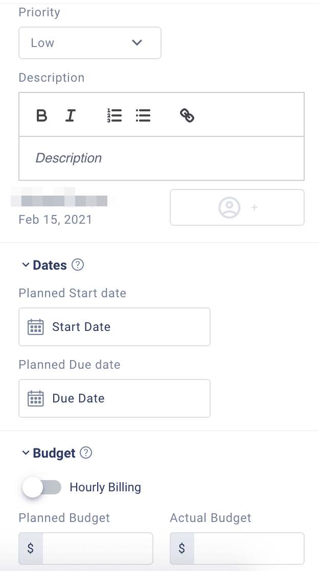 Entering Task Parameters