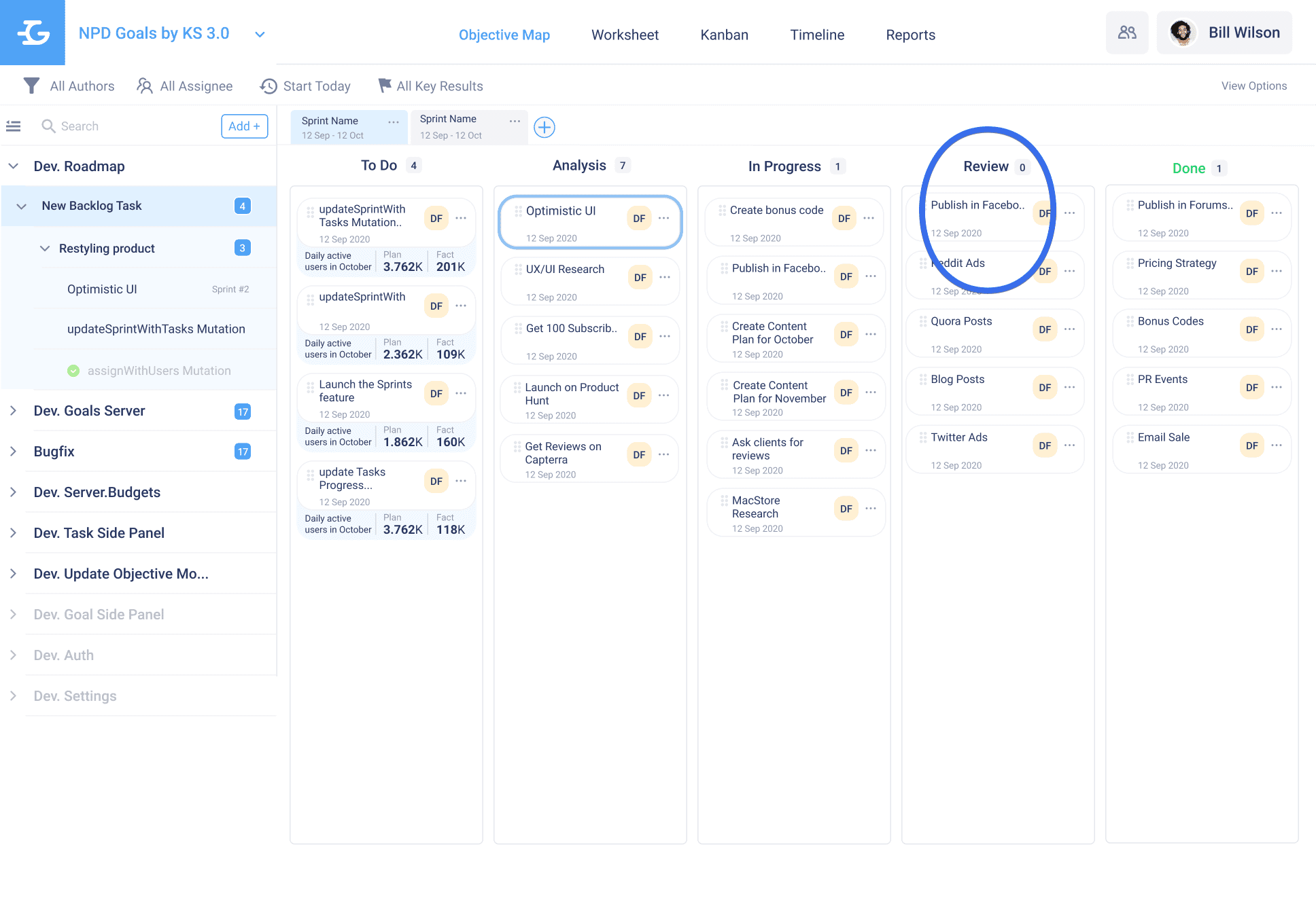 Kanban review