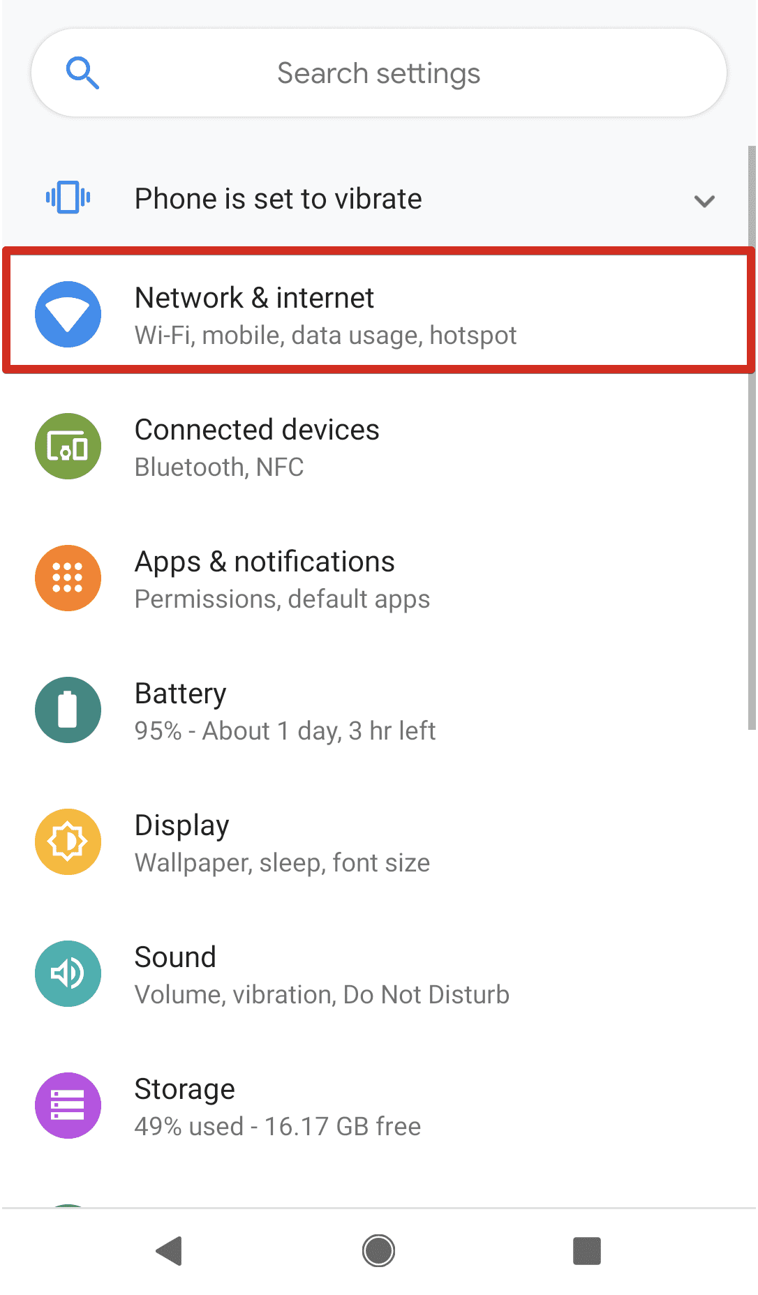 Change DNS on Android: Settings > Network & Internet