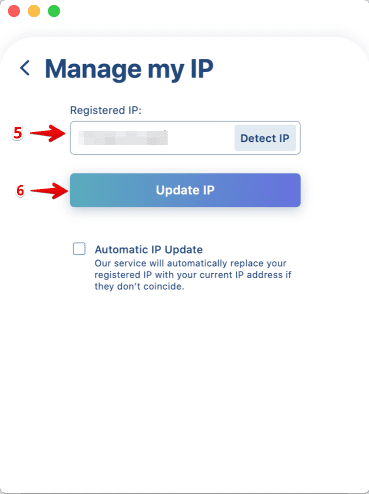 Manage my IP